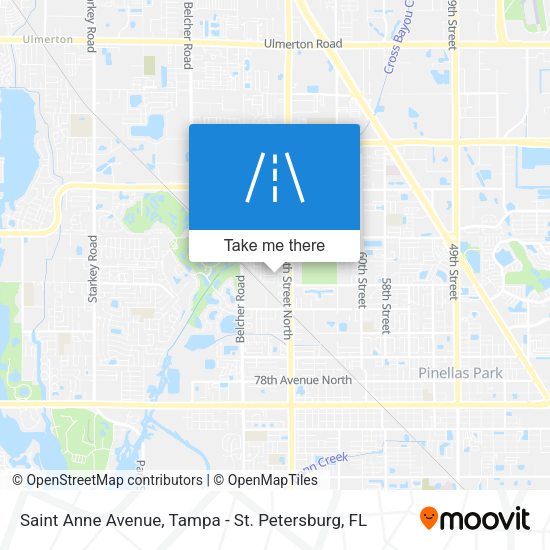 Saint Anne Avenue map