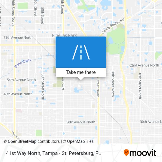 41st Way North map