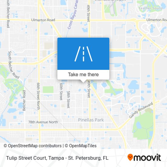 Tulip Street Court map