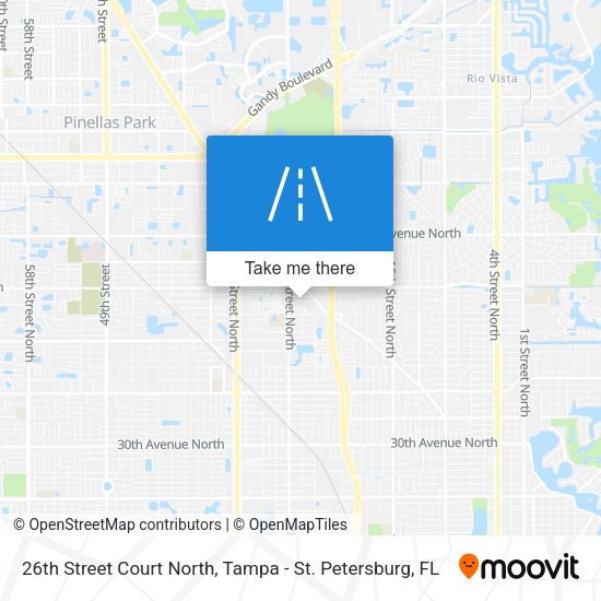 26th Street Court North map