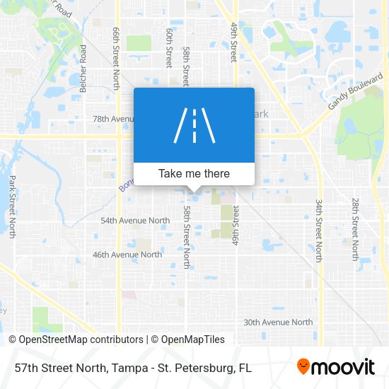 57th Street North map