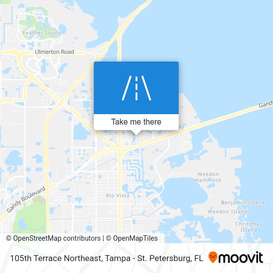 Mapa de 105th Terrace Northeast