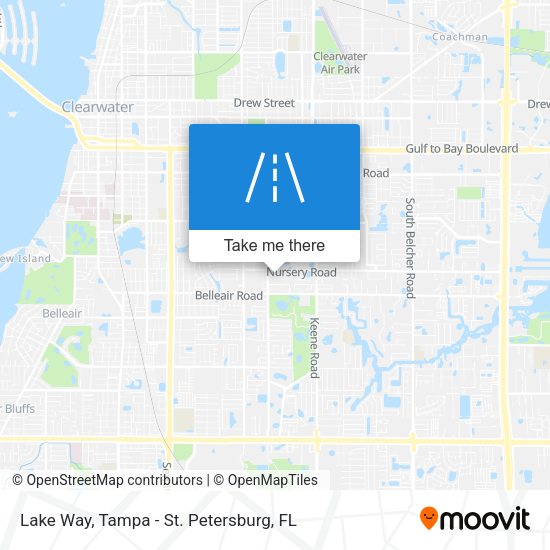 Lake Way map