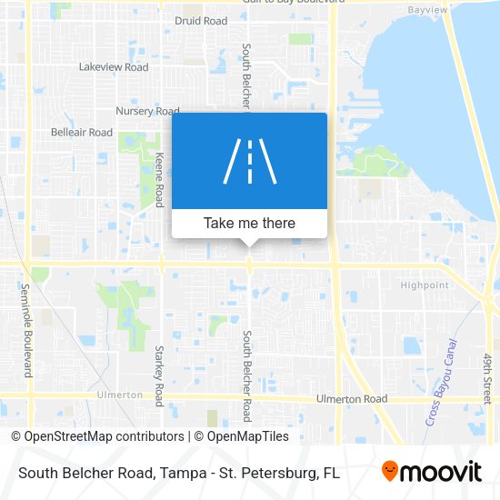 South Belcher Road map