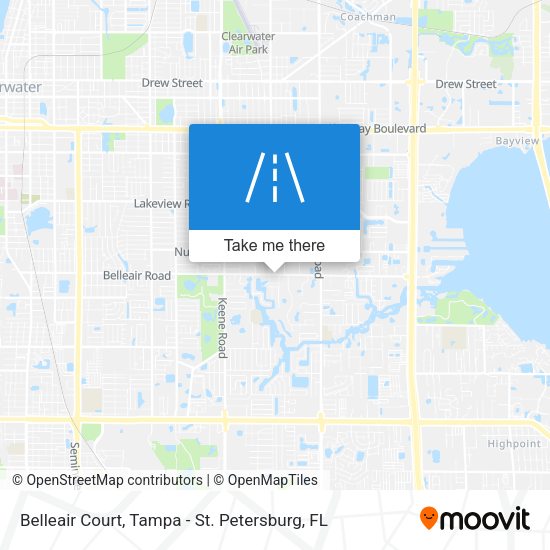 Belleair Court map