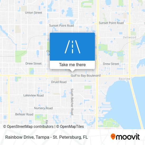 Rainbow Drive map