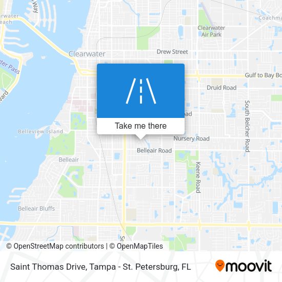 Mapa de Saint Thomas Drive