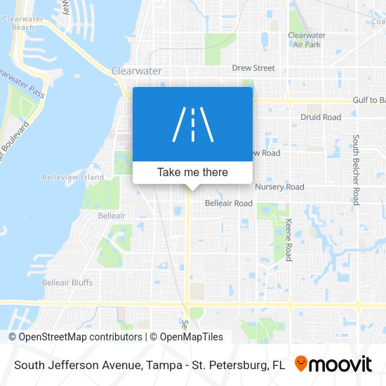 South Jefferson Avenue map