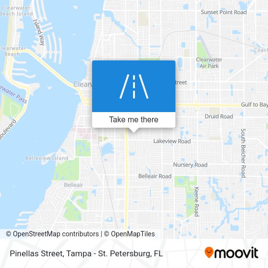 Pinellas Street map