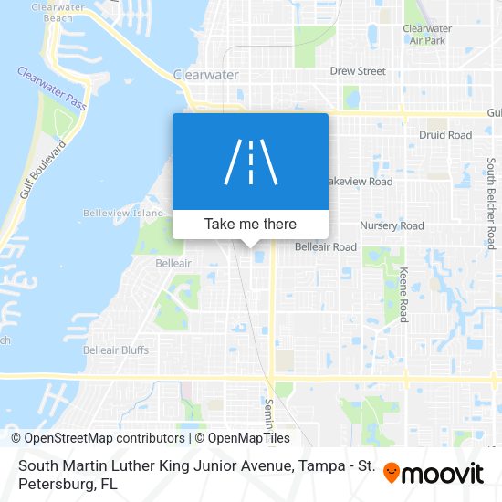 Mapa de South Martin Luther King Junior Avenue
