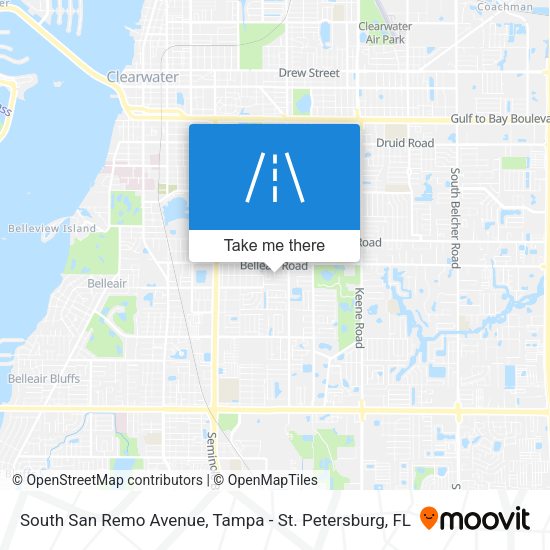 South San Remo Avenue map