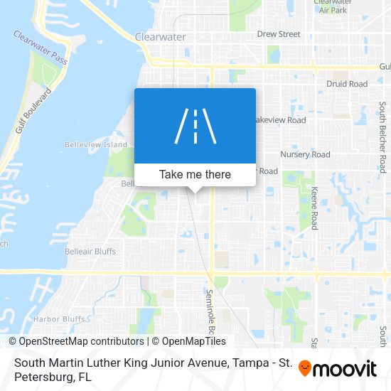 Mapa de South Martin Luther King Junior Avenue