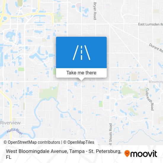 West Bloomingdale Avenue map