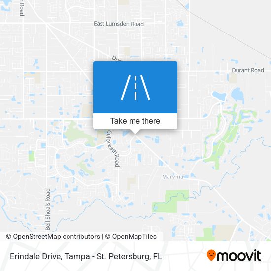 Erindale Drive map
