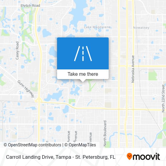 Carroll Landing Drive map