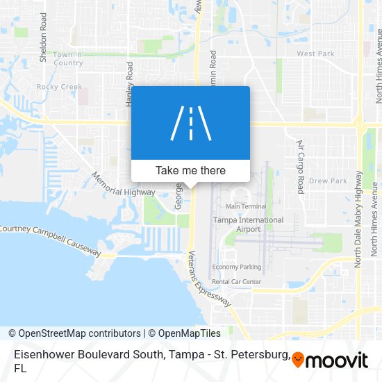 Eisenhower Boulevard South map