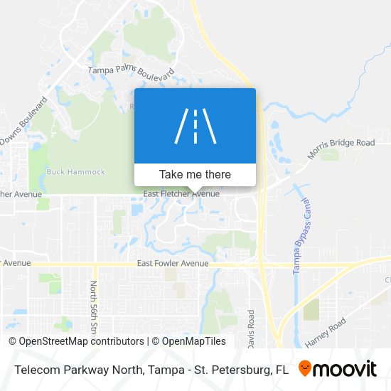 Telecom Parkway North map