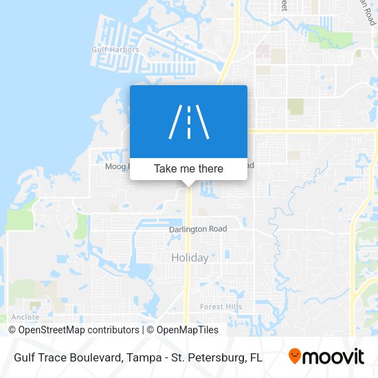 Gulf Trace Boulevard map