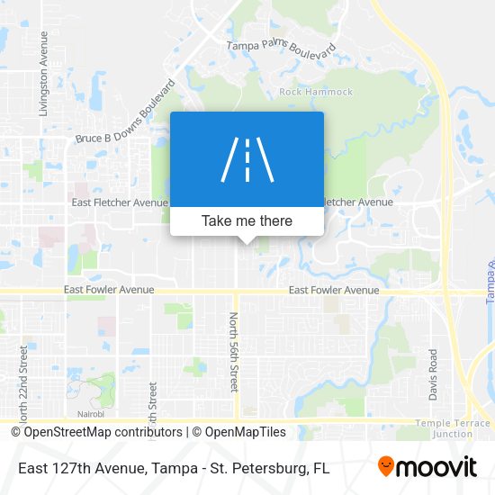 East 127th Avenue map