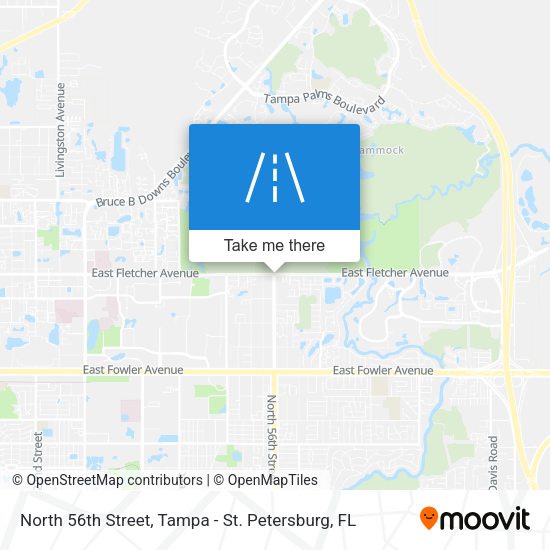 Mapa de North 56th Street