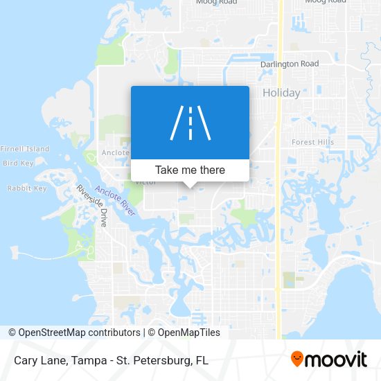 Cary Lane map