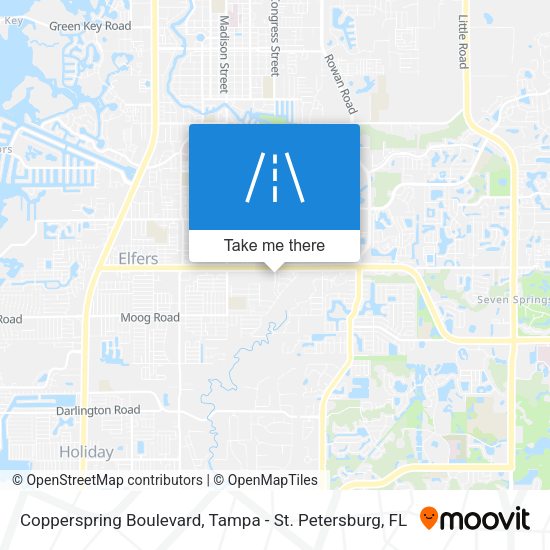 Mapa de Copperspring Boulevard