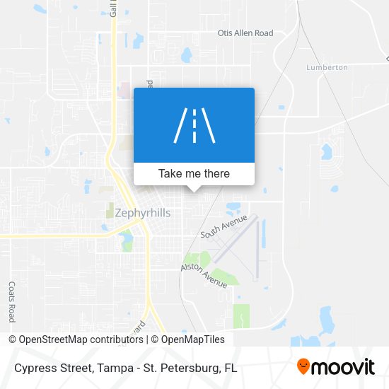 Cypress Street map