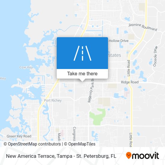 Mapa de New America Terrace