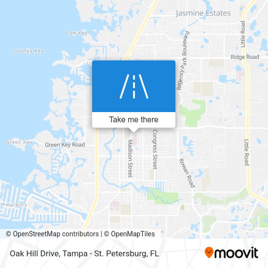 Oak Hill Drive map