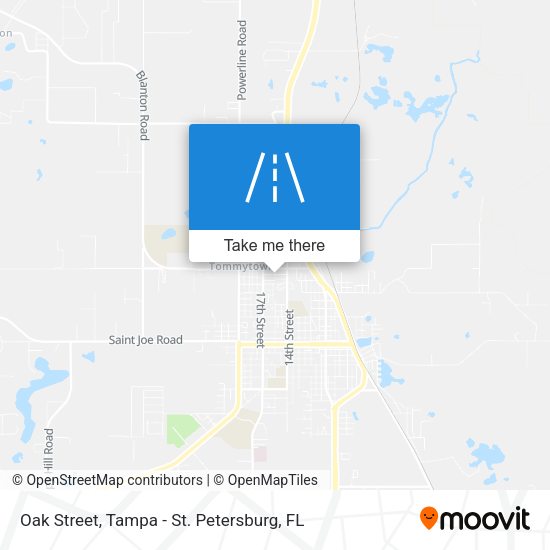 Mapa de Oak Street