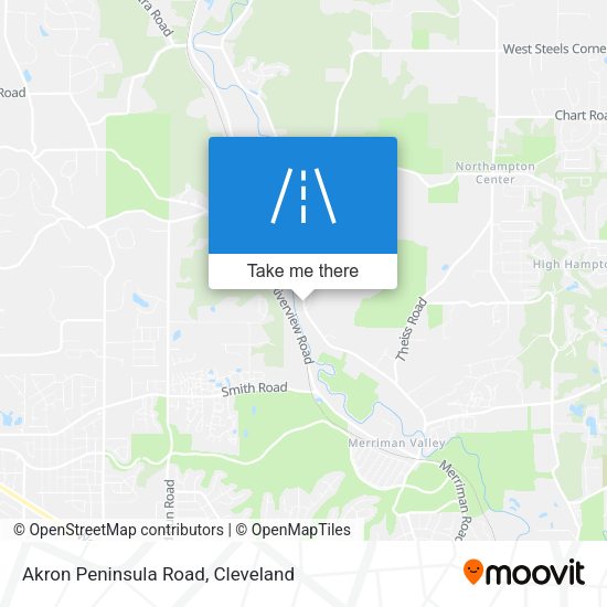 Akron Peninsula Road map