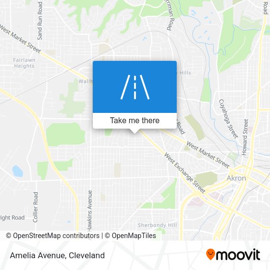 Mapa de Amelia Avenue