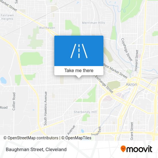 Mapa de Baughman Street