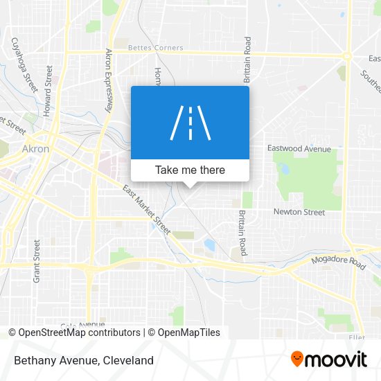 Mapa de Bethany Avenue