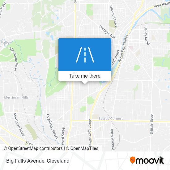 Big Falls Avenue map