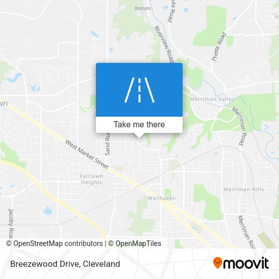 Breezewood Drive map