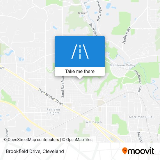 Brookfield Drive map