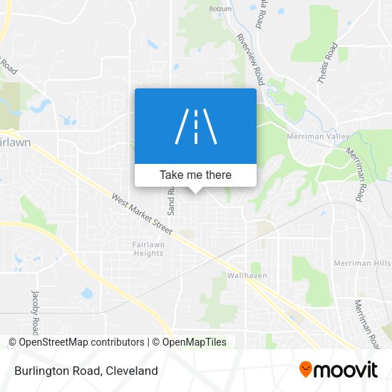 Mapa de Burlington Road