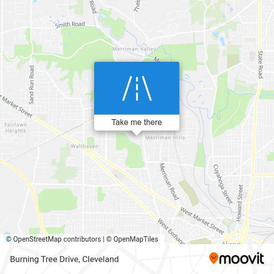 Burning Tree Drive map