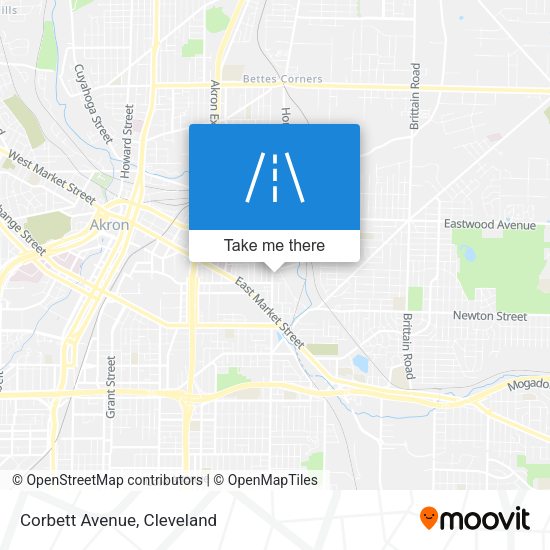 Mapa de Corbett Avenue
