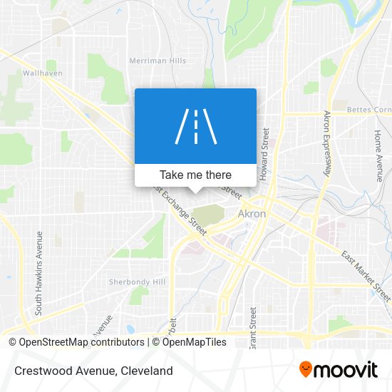 Mapa de Crestwood Avenue