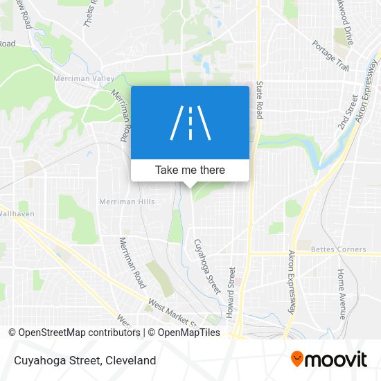 Cuyahoga Street map