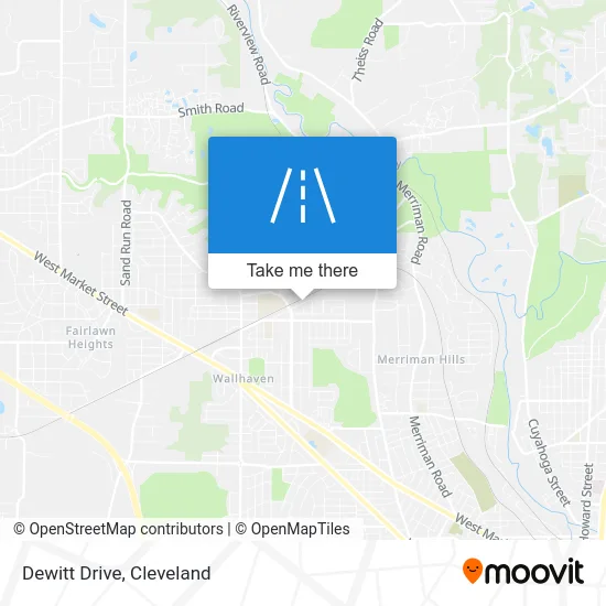 Dewitt Drive map