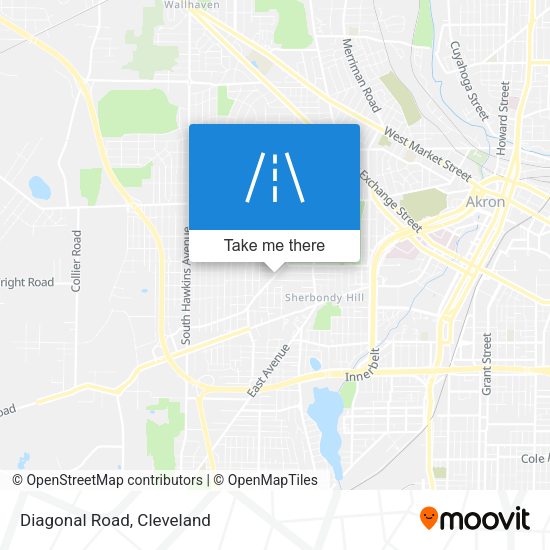 Mapa de Diagonal Road