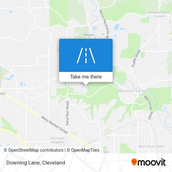 Mapa de Downing Lane