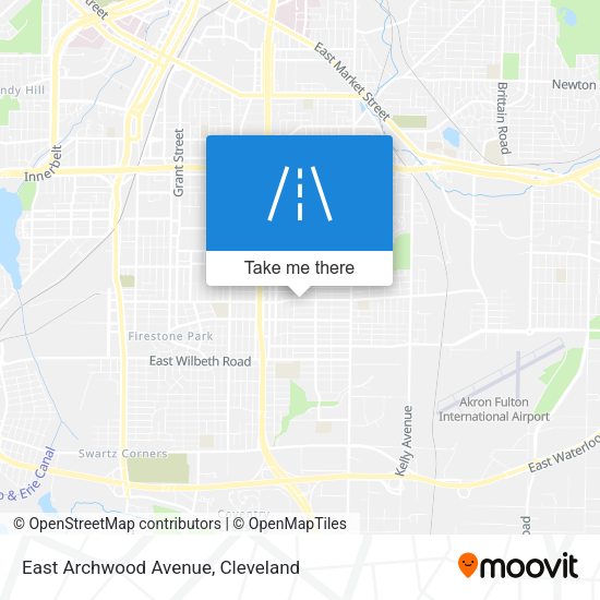 East Archwood Avenue map