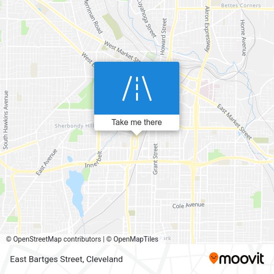 Mapa de East Bartges Street