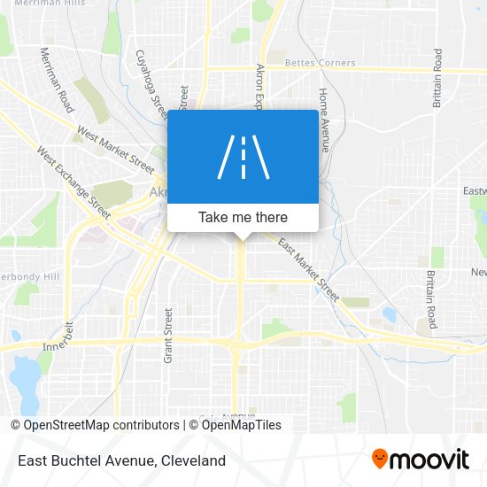 East Buchtel Avenue map