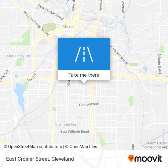Mapa de East Crosier Street