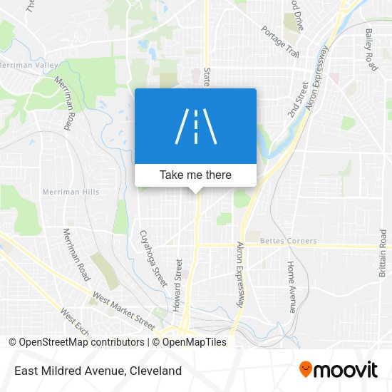 East Mildred Avenue map